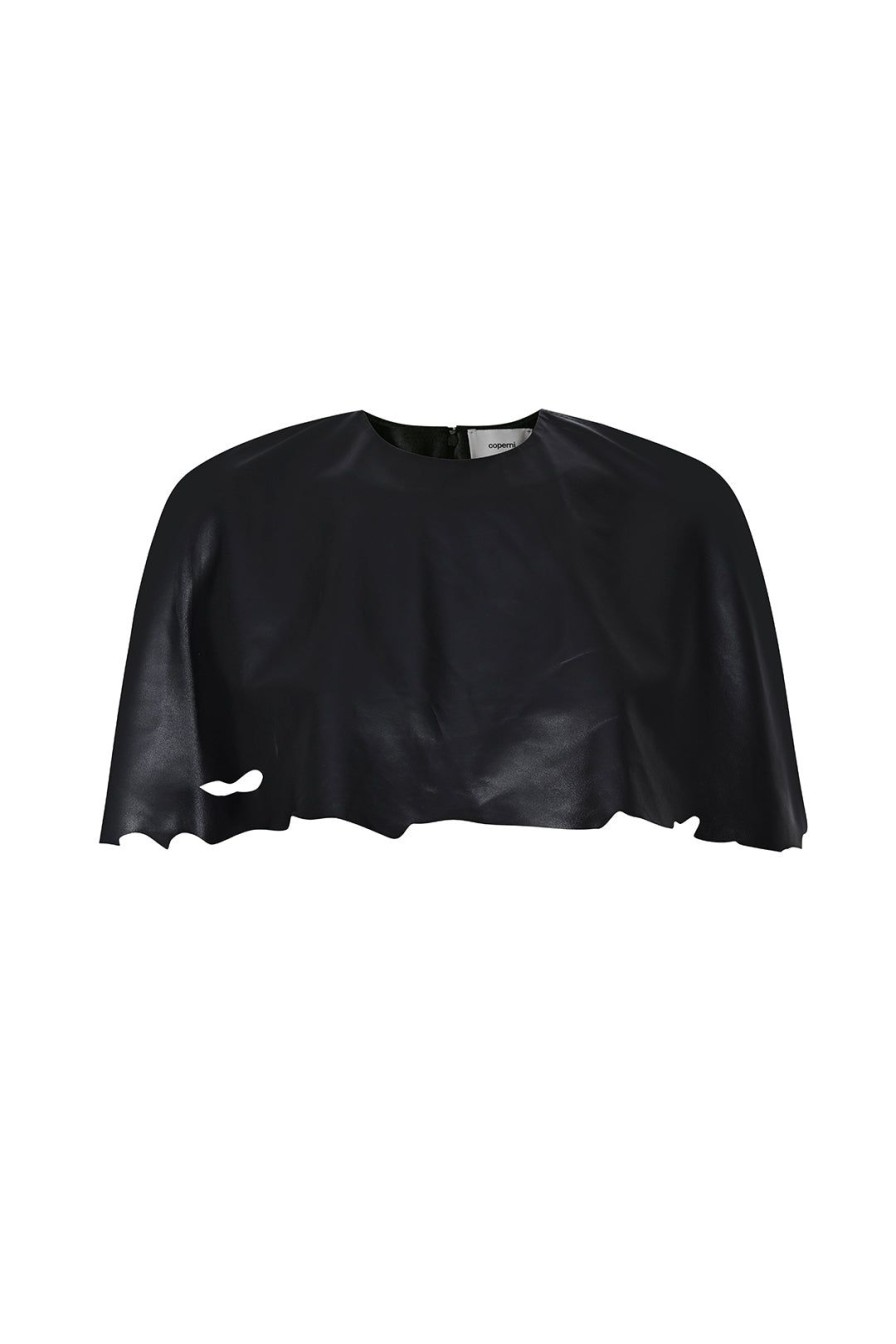 Women Coperni Tops | Cropped Leather Cape