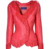 Women Annie's Archive Coats | Ss 2001 Thierry Mugler Woven Coral Pink Jacket