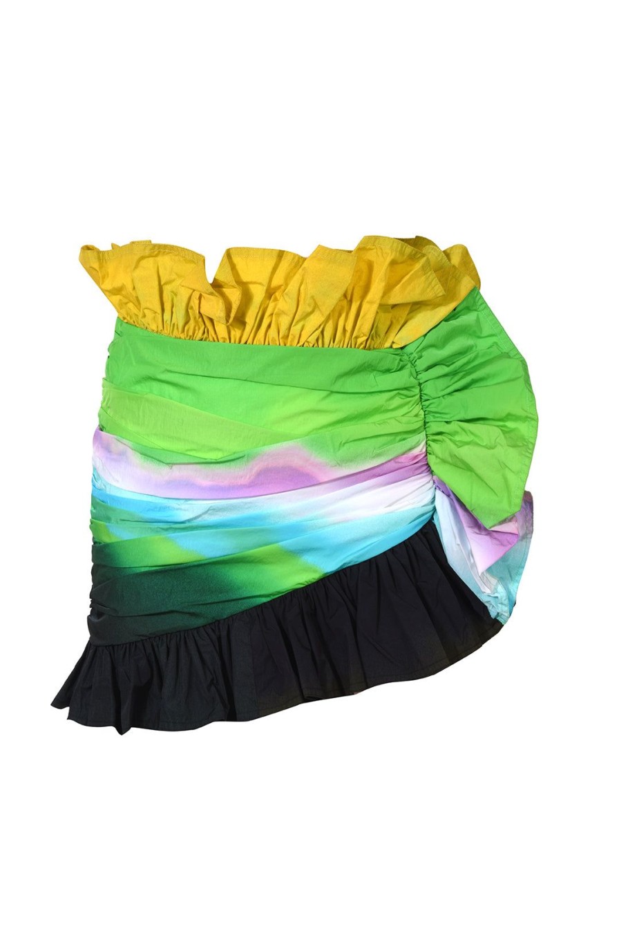 Women Area Shorts & Skirts | Ombre Nylon Ruffle Skirt