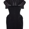 Women Richard Quinn Dresses | Velvet Shadow Mini Dress