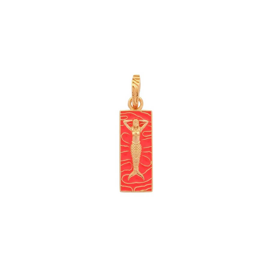 Women Annie's x Jade Jagger Jewelry | Mermaid Enamel Charm, Gold Vermeil