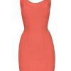 Women Annie's Archive Dresses | Herve Leger Orange Bodycon Mini Dress