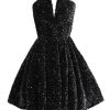 Women Richard Quinn Dresses | Corset Sequin Mini Dress