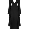 Women Giuseppe Di Morabito Dresses | Front Tie Maxi Dress- Black