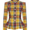 Women Amuse Bouche Coats | Tartan Yellow Jacket