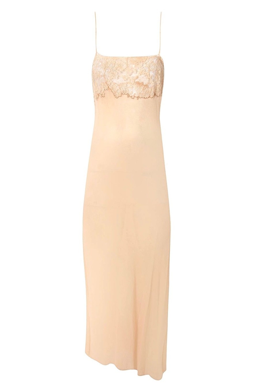 Women Annie's Archive Dresses | 1920'S Peach Lace Slip Dress