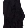 Women Annie's Archive Shorts & Skirts | Yves Saint Laurent Black Ruched Skirt