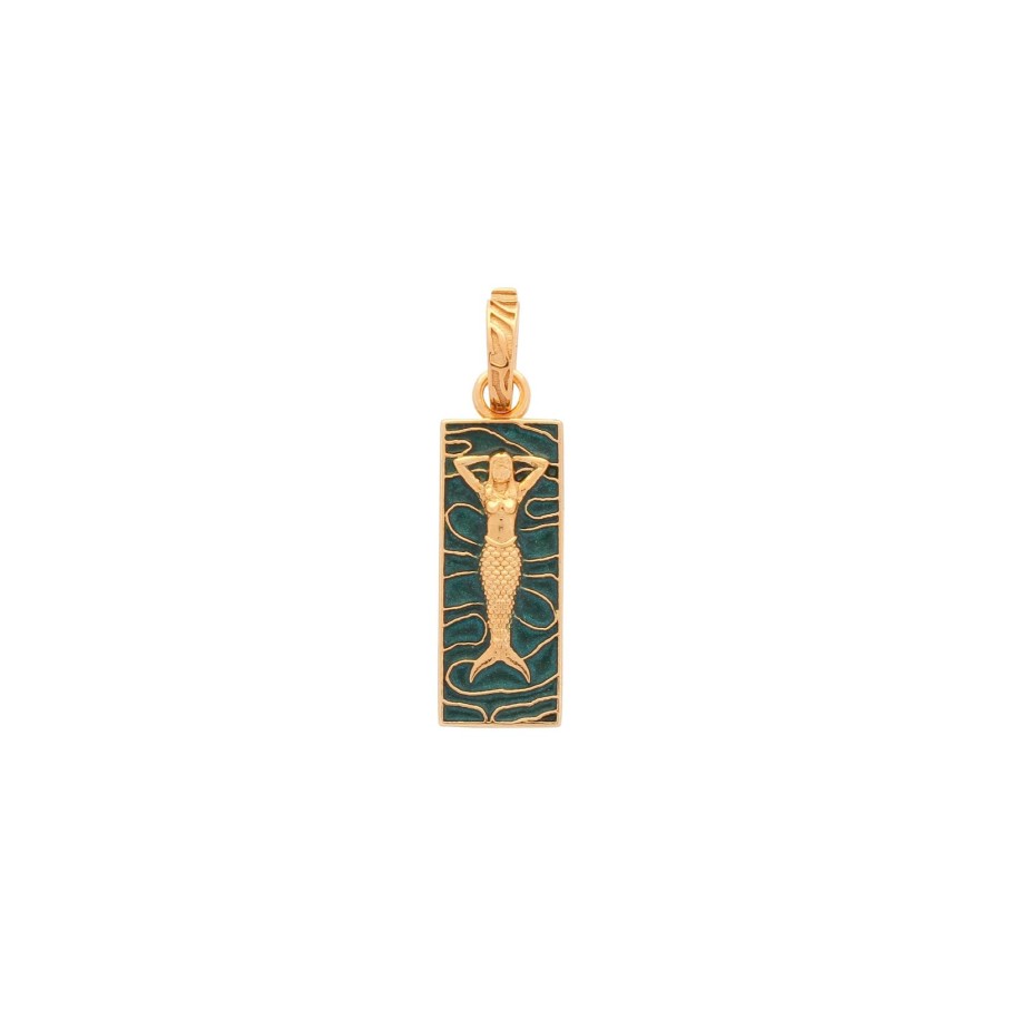 Women Annie's x Jade Jagger Jewelry | Mermaid Enamel Charm, Gold Vermeil