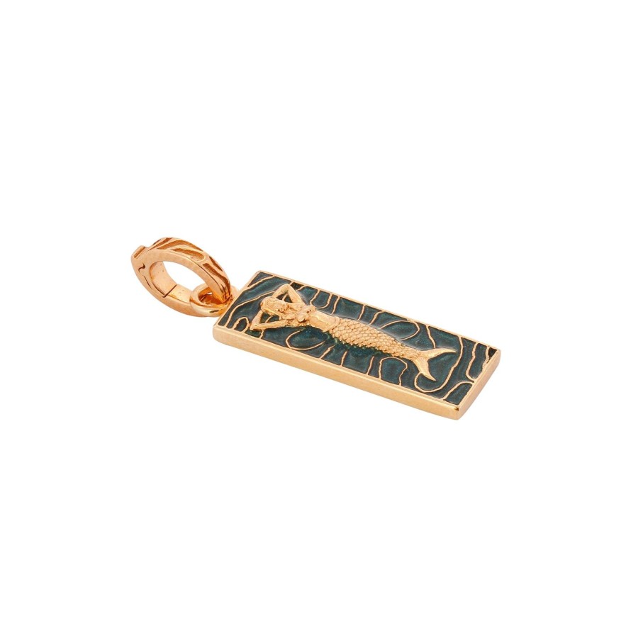 Women Annie's x Jade Jagger Jewelry | Mermaid Enamel Charm, Gold Vermeil