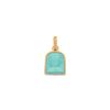 Women Annie's x Jade Jagger Jewelry | Tanit Carved Turquoise Stone Charm, Gold Vermeil