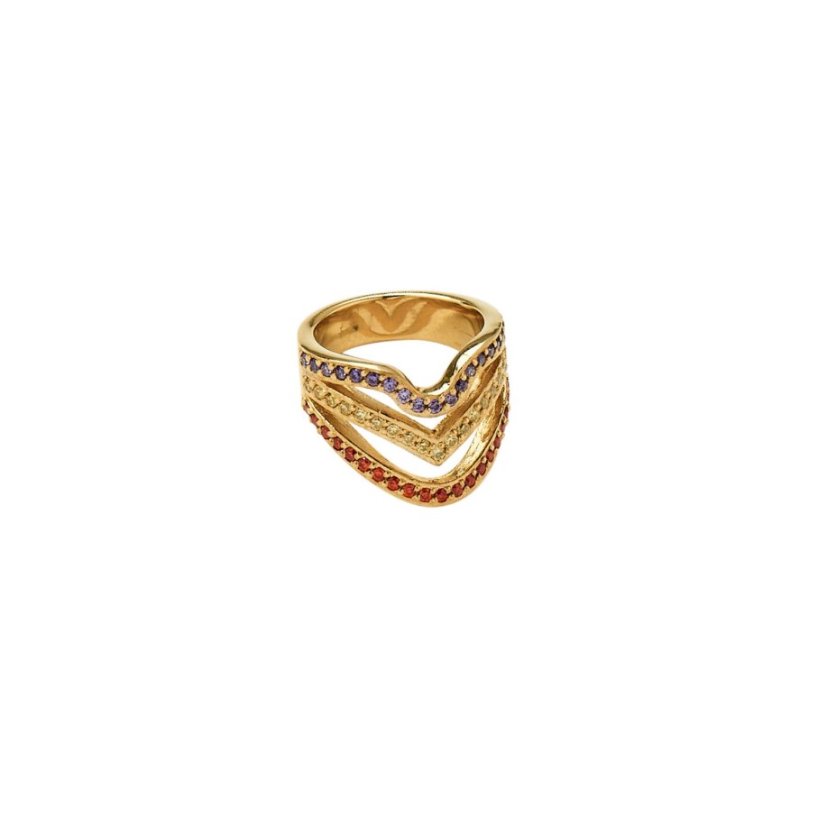 Women Hannah Warner Jewelry | Three Vibe Ring