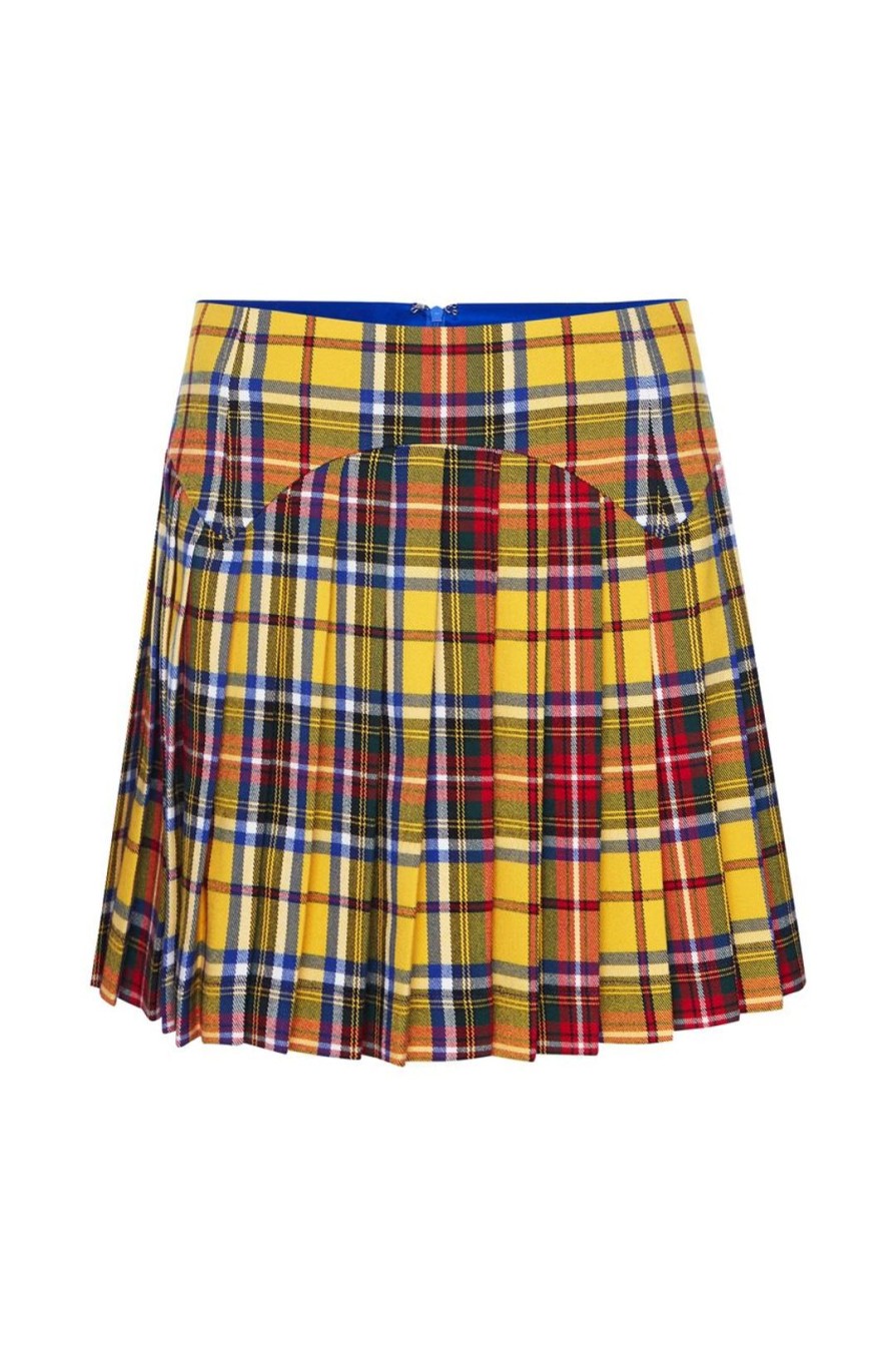 Women Amuse Bouche Shorts & Skirts | Tartan Yellow Skirt