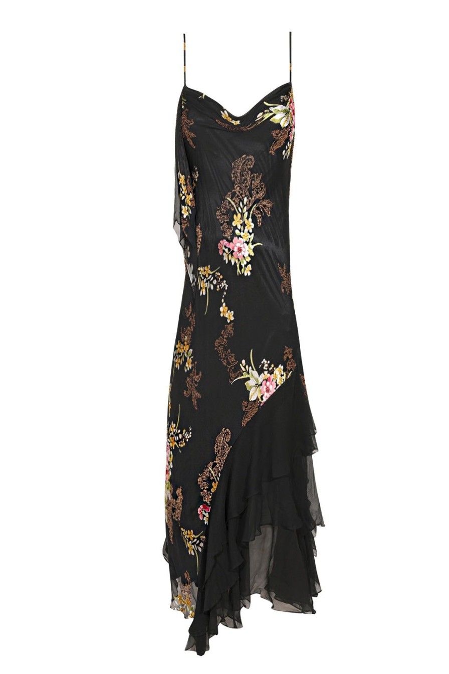 Women Annie's Archive Dresses | Black Meadow Silk Dress