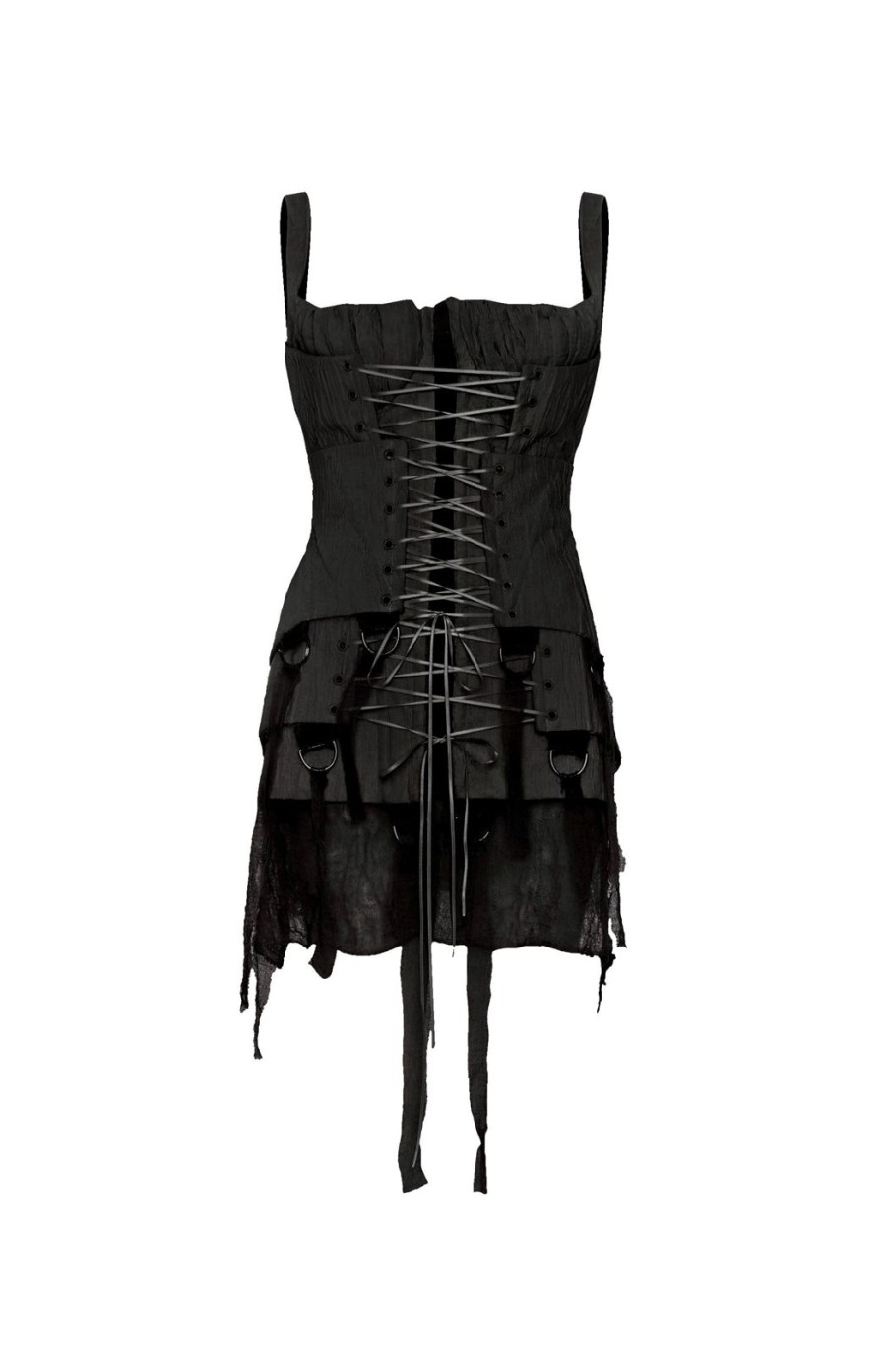 Women Dreaming Eli Dresses | Triple Black Corset Dress