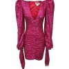 Women Christian Cowan Dresses | Hot Pink Sequin Dress