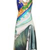 Women Conner Ives Dresses | Sexy Fish Asymmetric Midi Dress