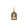 Women Annie's x Jade Jagger Jewelry | Tanit Teal Enamel Charm, Gold Vermeil