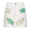 Women Momma’s Blues Shorts & Skirts | White Jade Dragon Skirt