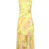 Women Annie's Archive Dresses | Yellow Garden Silk Dress