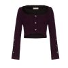 Women Silvia Astore Coats | Sophie Mini Jacket- Plum