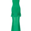 Women De La Vali Dresses | Tennessee Emerald Green Halter Dress