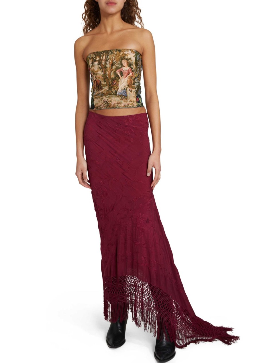 Women Conner Ives Shorts & Skirts | Demi Couture Piano Shawl Maxi Skirt