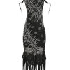 Women Annie's Archive Dresses | Black Beaded Silk Dress