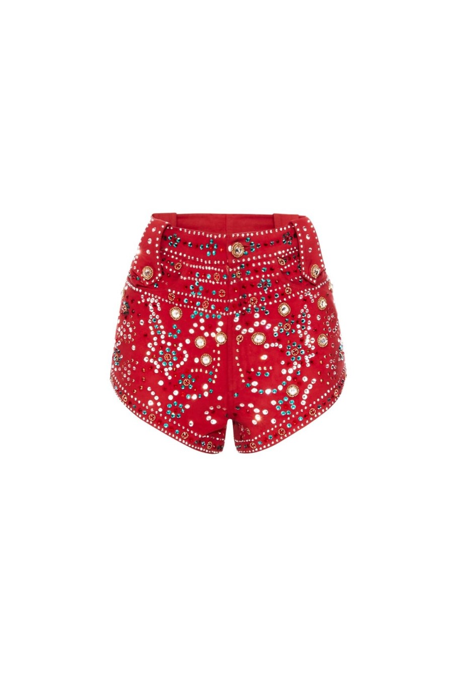 Women Annie's Collection Shorts & Skirts | Ziggy Red Shorts