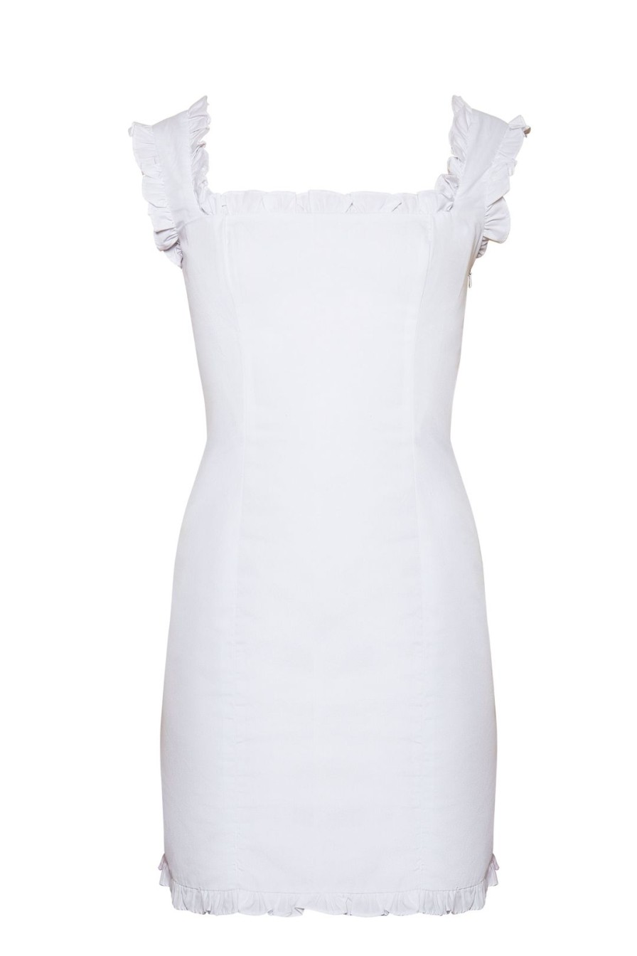 Women De La Vali Dresses | Bandana White Mini Dress