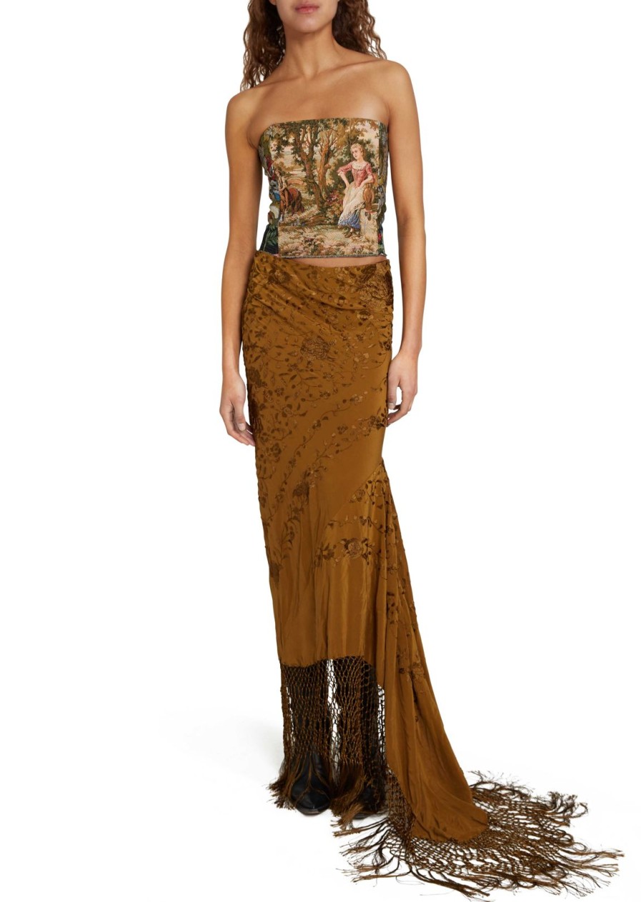 Women Conner Ives Shorts & Skirts | Demi Couture Piano Shawl Maxi Skirt