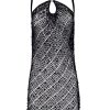 Women Coperni Dresses | Black Sequin Mini Dress