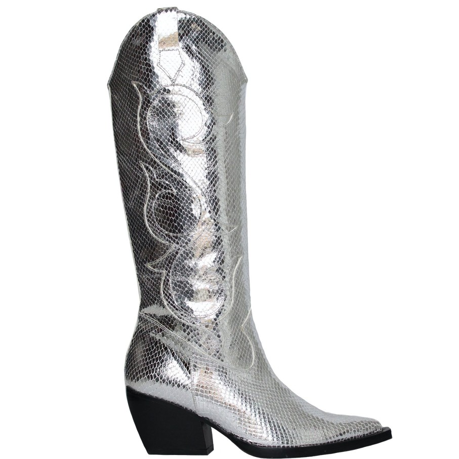 Women Annie's Ibiza x Terry de Havilland | The Silver Cowboy Boot