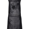 Women Annie's Archive Dresses | 1920'S Rose Beaded Black Tabard