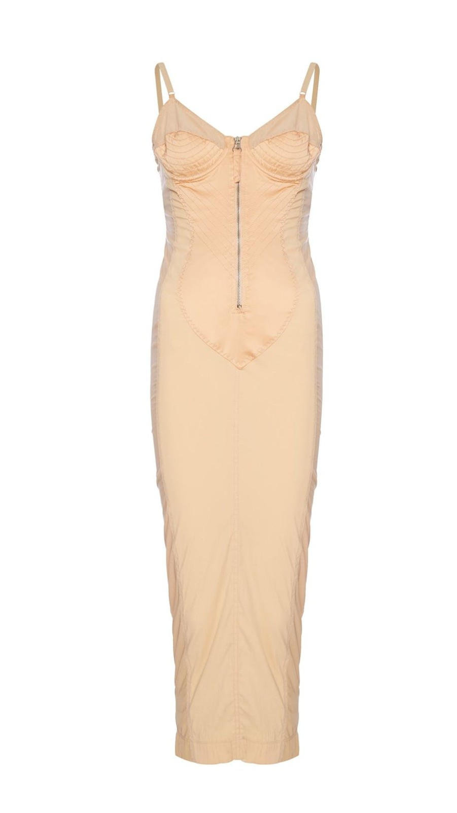 Women Annie's Archive Dresses | 1990S Jean-Paul Gaultier Iconic "Cone Bust" Blush Peach Corset Dress.